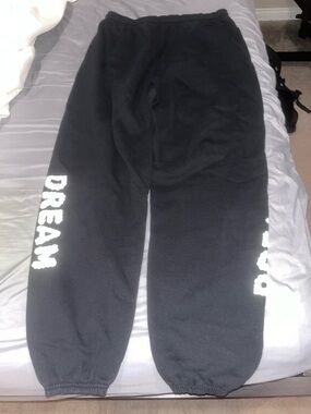 Black 'Dream' Graphic Joggers - Men's Casual Sweatpants